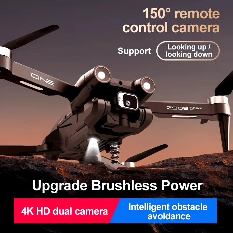 Z908 Pro Max Drone Professional 8K GPS Dual HD Aerial Photography FPV Brushless Obstacle Avoidance Quadcopter 9000M