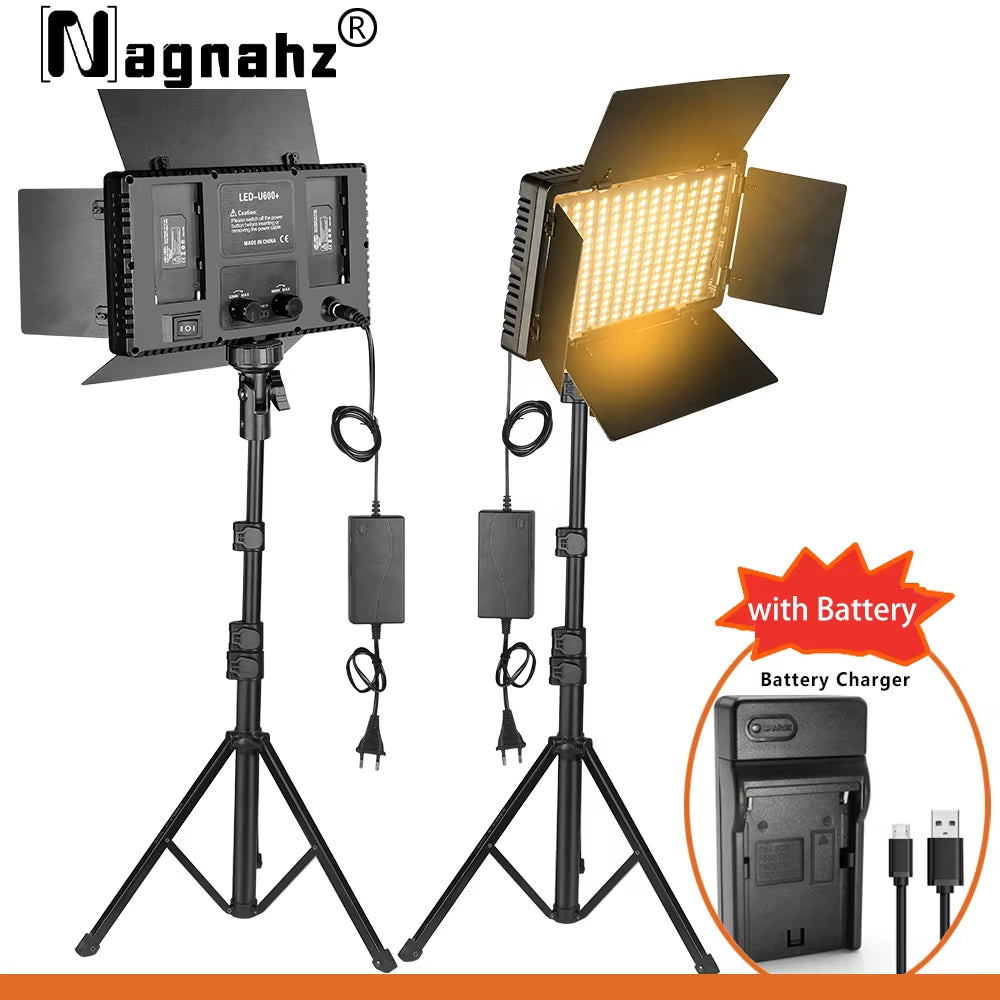 U800 U600 LED Photo Studio Light for Tiktok Youbute Game Live Video Lighting Portable Video Recording Photography Lamp