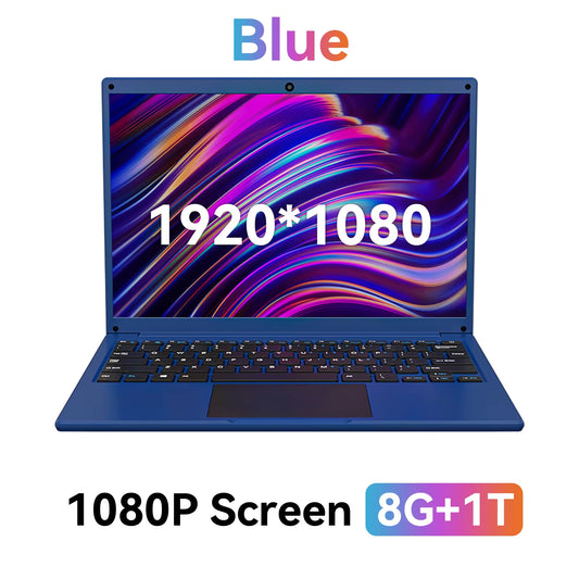 Adreamer Laptop 13.3 Inch Portable Laptops Low Price with  CPU 2.5K FHD IPS 8GB 1T SSD 2.5K FHD Display Notebook