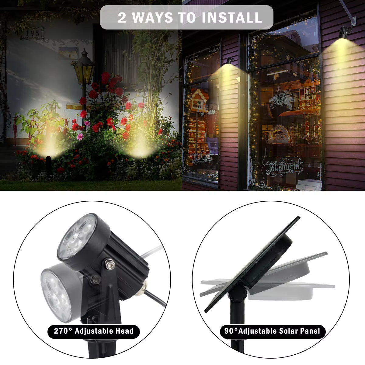 LED Solar Light Outdoors IP65 Waterproof Warm White Cold White Solar Garden Lighting Outdoor Decoration Lawn Lamps