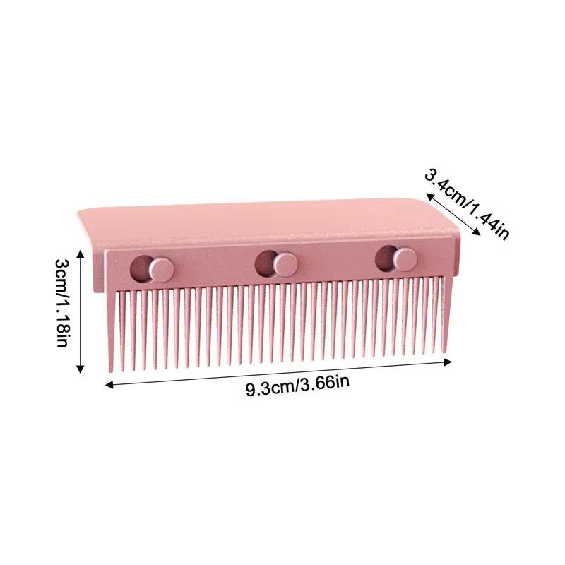 Hair Straightener Comb Clip on Grip Comb for Flat Iron Universal Size Detachable Flat Iron Comb Attachment for DIY Combs