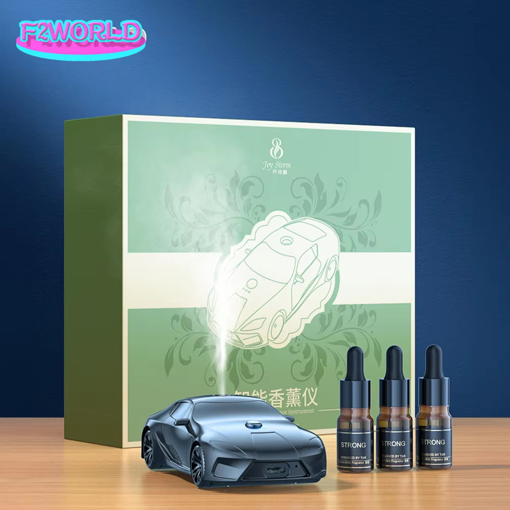 Automatic Fragrance Sprayer Car Mounted Fragrance Car Model Lntelligent Spray Perfume Car Accessories Customizable Car Logo