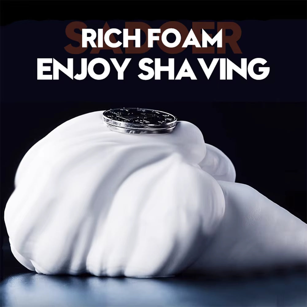 1/2Pcs Men'S Shaving Mousse 60Ml Soft Beard Shaving Foam for Refreshing Man Moisturizing Soften Fibrous Roots Not Irritating