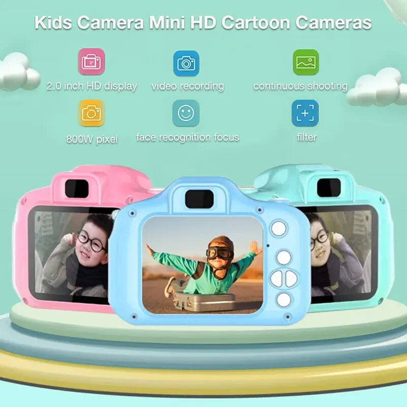 X2 Children Mini Digital Camera Can Take Pictures HD Video Small Camera Photography Children Birthday Gift Kids Toys for Kids