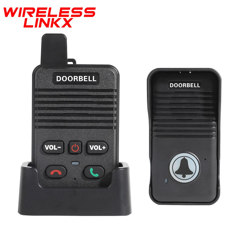 200 Meters Range Hand Free Two Way Wireless Doorbell Waterproof Home Apartment Intercom Factory Office Intercom System Doorbell