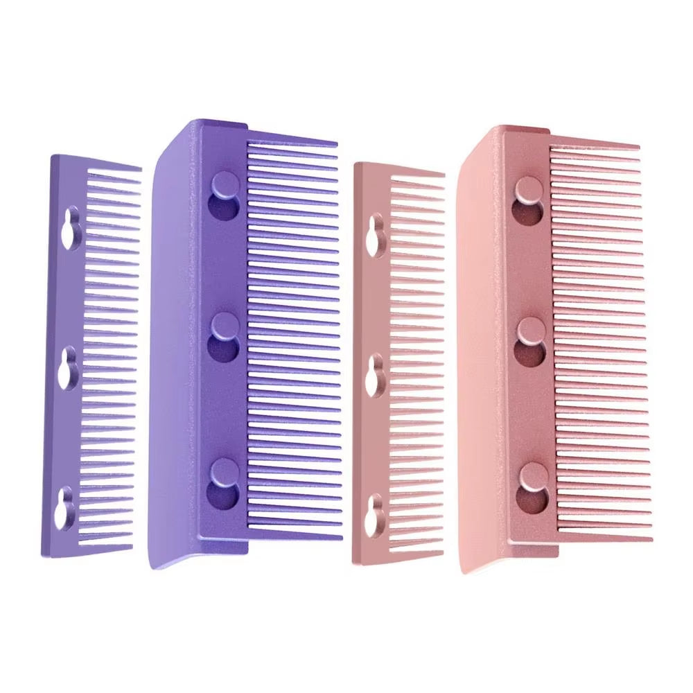 Hair Straightener Comb Clip on Grip Comb for Flat Iron Universal Size Detachable Flat Iron Comb Attachment for DIY Combs