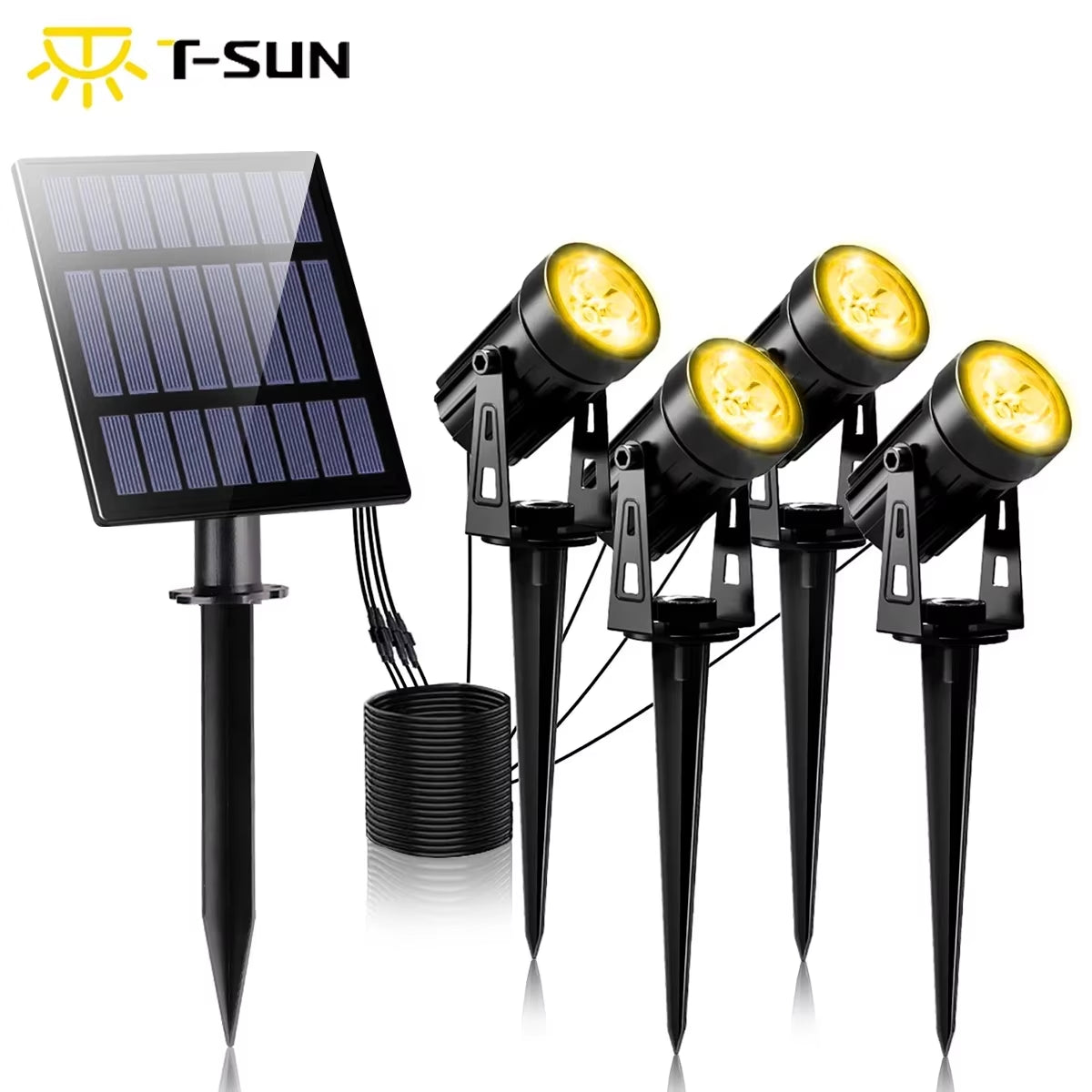 LED Solar Light Outdoors IP65 Waterproof Warm White Cold White Solar Garden Lighting Outdoor Decoration Lawn Lamps