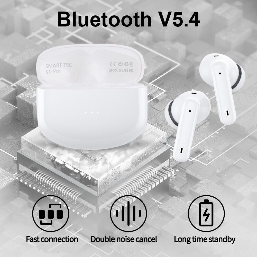 TWS Wireless Earbuds Headphone ANC Bluetooth 5.4 Earphones for Android & Iphone