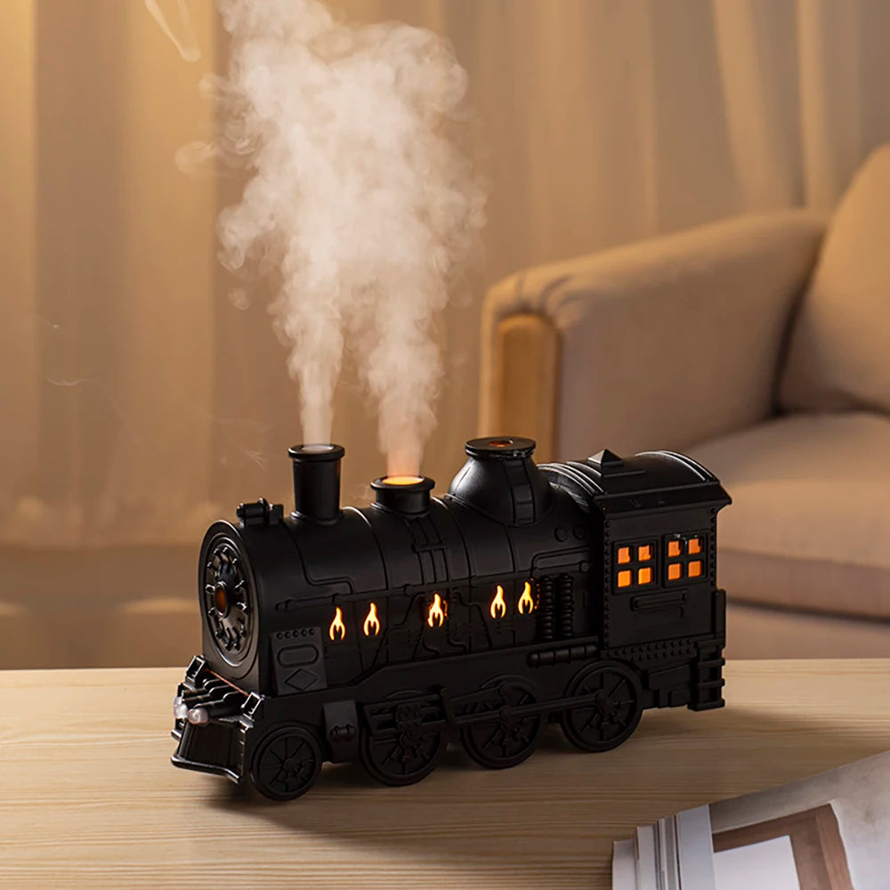 Train Air Humidifier Ultrasonic Aromatherapy Diffusers Mist Maker Fragrance Essential Oil Aroma Difusor Remote Control