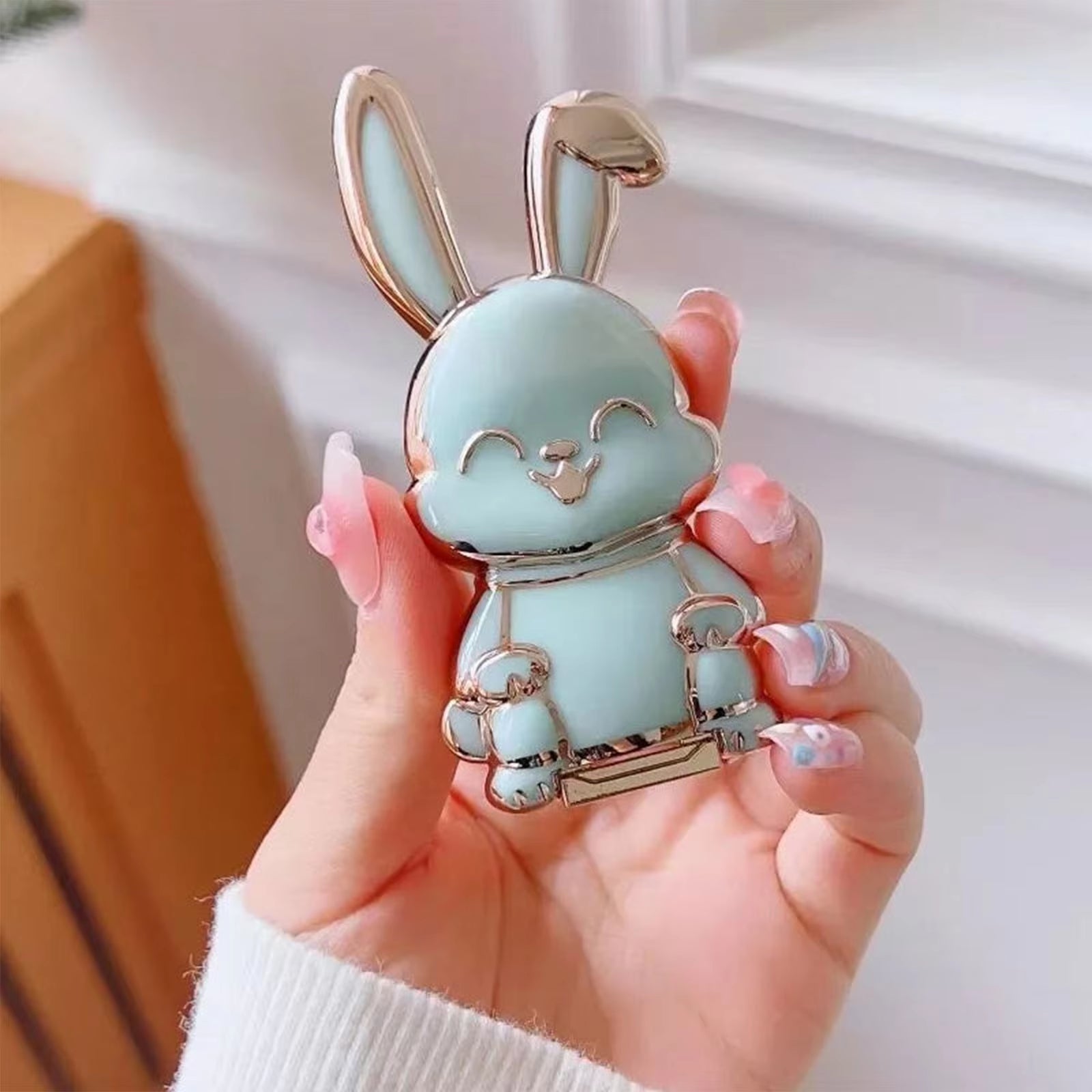 1Pcs Rabbit Bracket Foldable Bunny Phone Bracket Rabbit Holder Stand Phone Case Cute 3D Rabbit Bracket Rabbit Stand Bracket